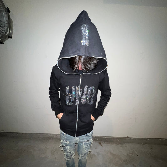 UNO FULL ZIP UP - RHINESTONE image 1