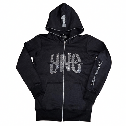 UNO FULL ZIP UP - RHINESTONE image 0