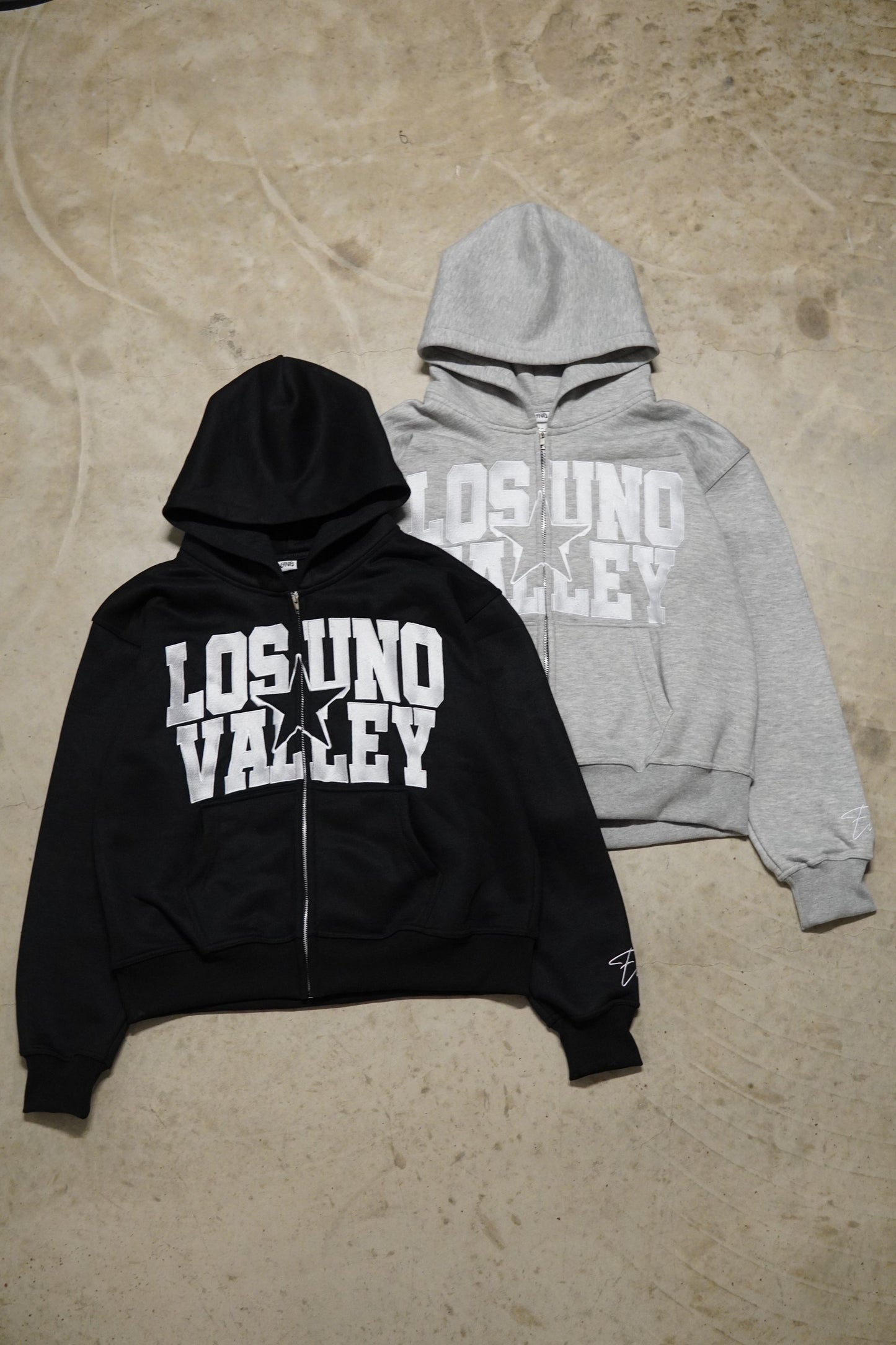 LOS UNO VALLEY ZIP UP - GREY image 1