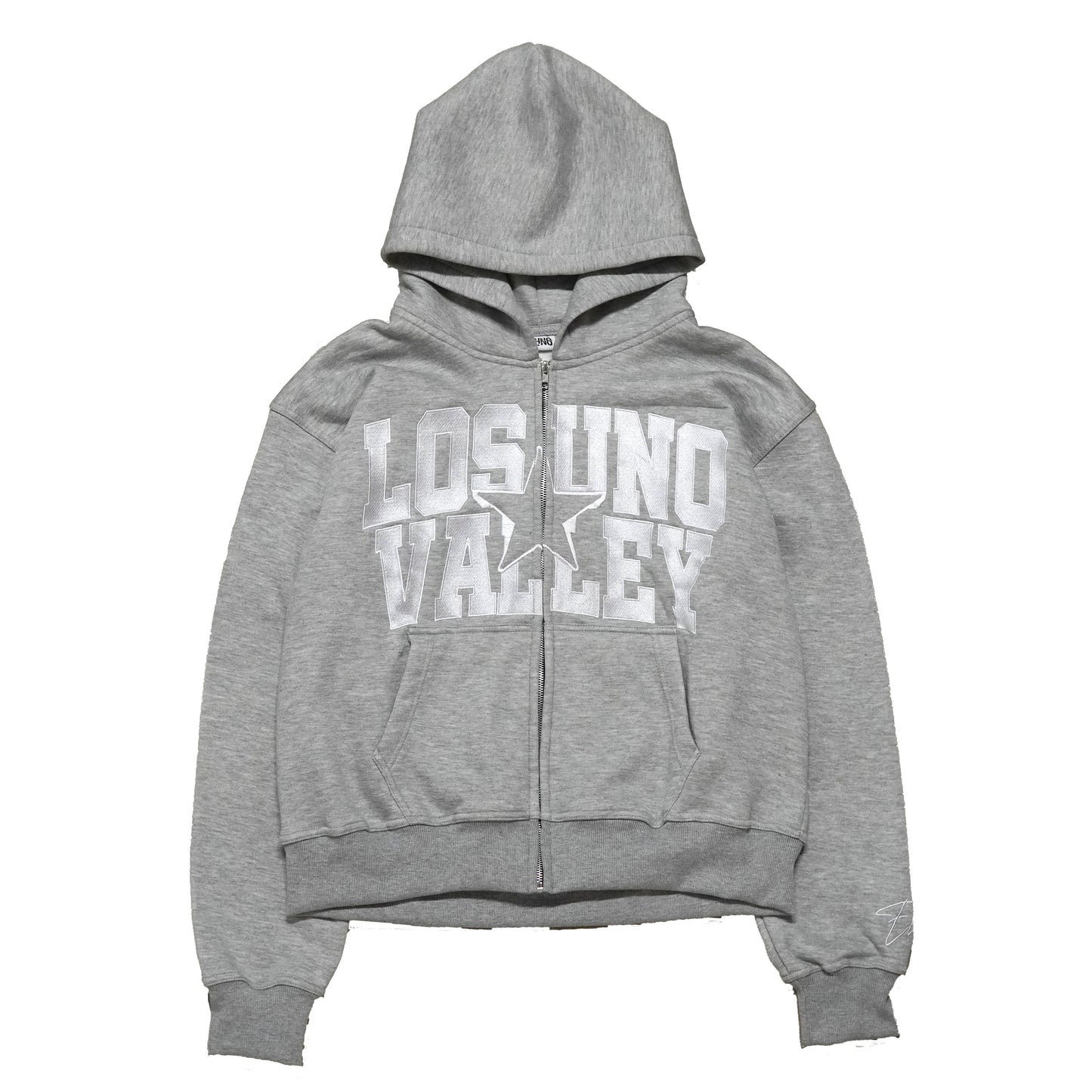 LOS UNO VALLEY ZIP UP - GREY image 0