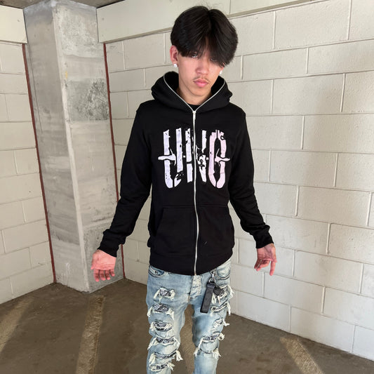 UNO FULL ZIP UP - BLACK image 1