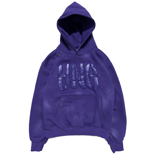 WASHED HOODIE - PURPLE image 0