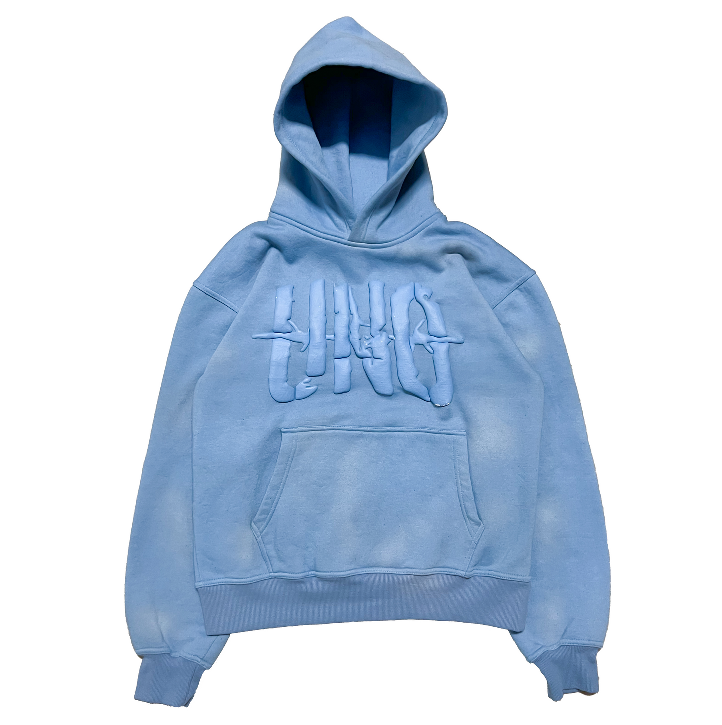 WASHED HOODIE - BABY BLUE image 0
