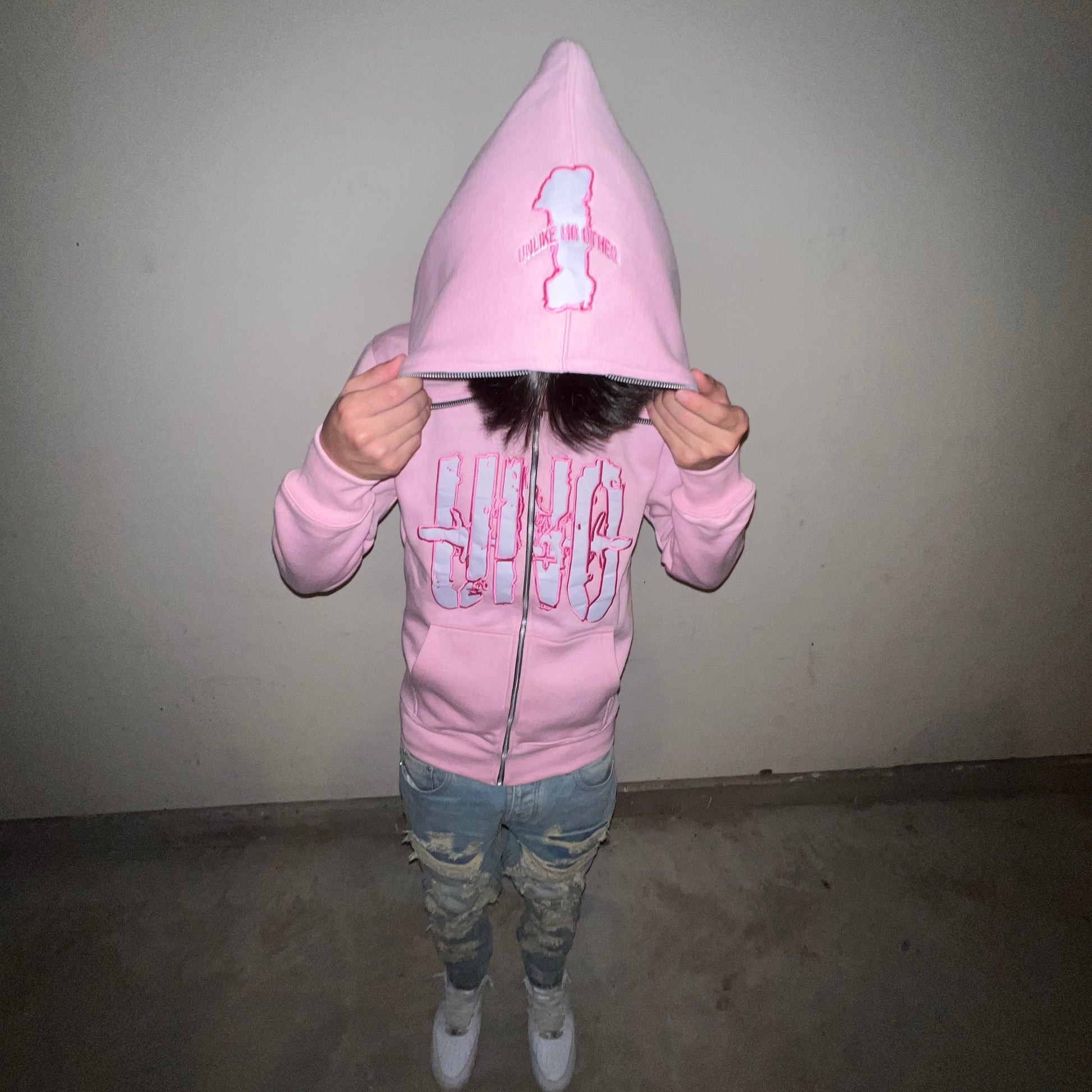 UNO FULL ZIP UP - PINK image 2