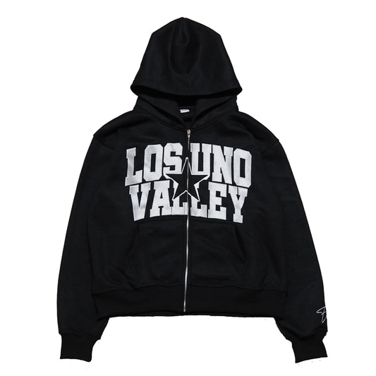 LOS UNO VALLEY ZIP UP - BLACK image 0