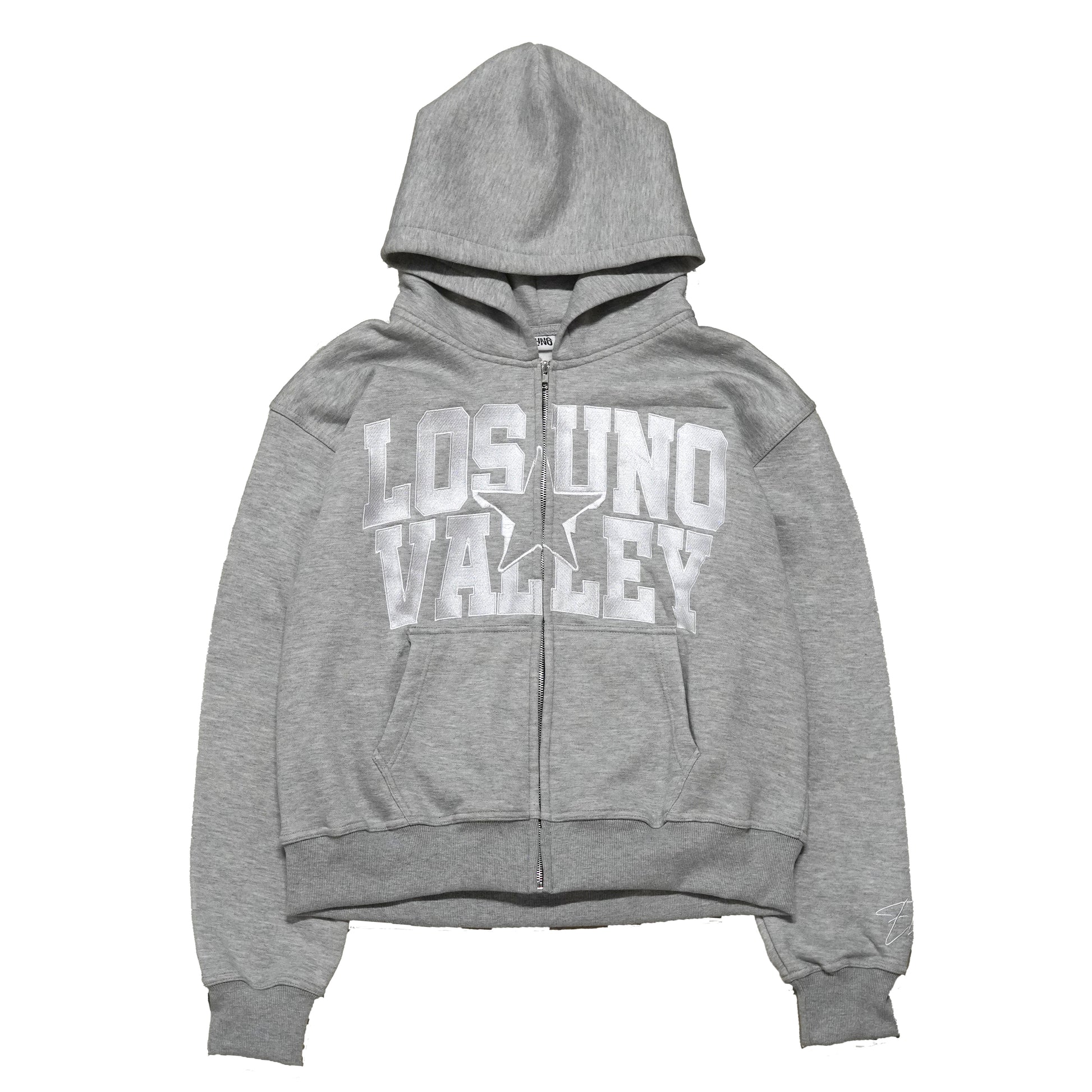 LOS UNO VALLEY ZIP UP - GREY image 0